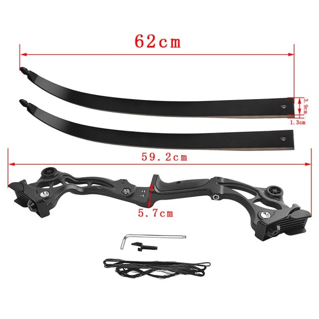 Junxing F163 Hunting Takedown Recurve Bow 30-55 lbs 64" Archery