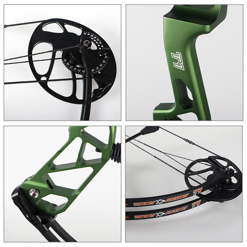 TOPOINT T1 MAX Hunting Compound Bow 19-70lbs CNC 320FPS LH RH