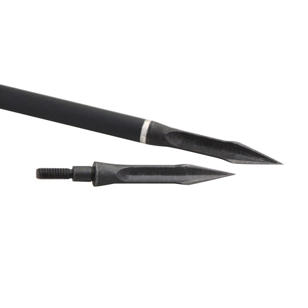 112-Grain Carbon Steel Broadheads Hunting Fixed Blade