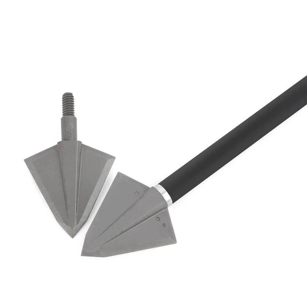 Hunting Arrowheads 150gr Blade Broadhead Archery Screw Points 
