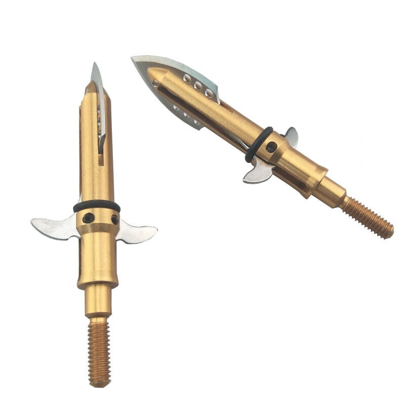 Archery Blade Arrowheads Broadheads 100gr Bow Fishing Hunting