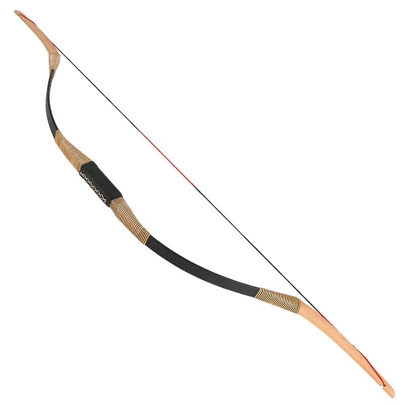 55inch Traditional Bow Handmade Wood Horse Bow 20-35lbs RH LH