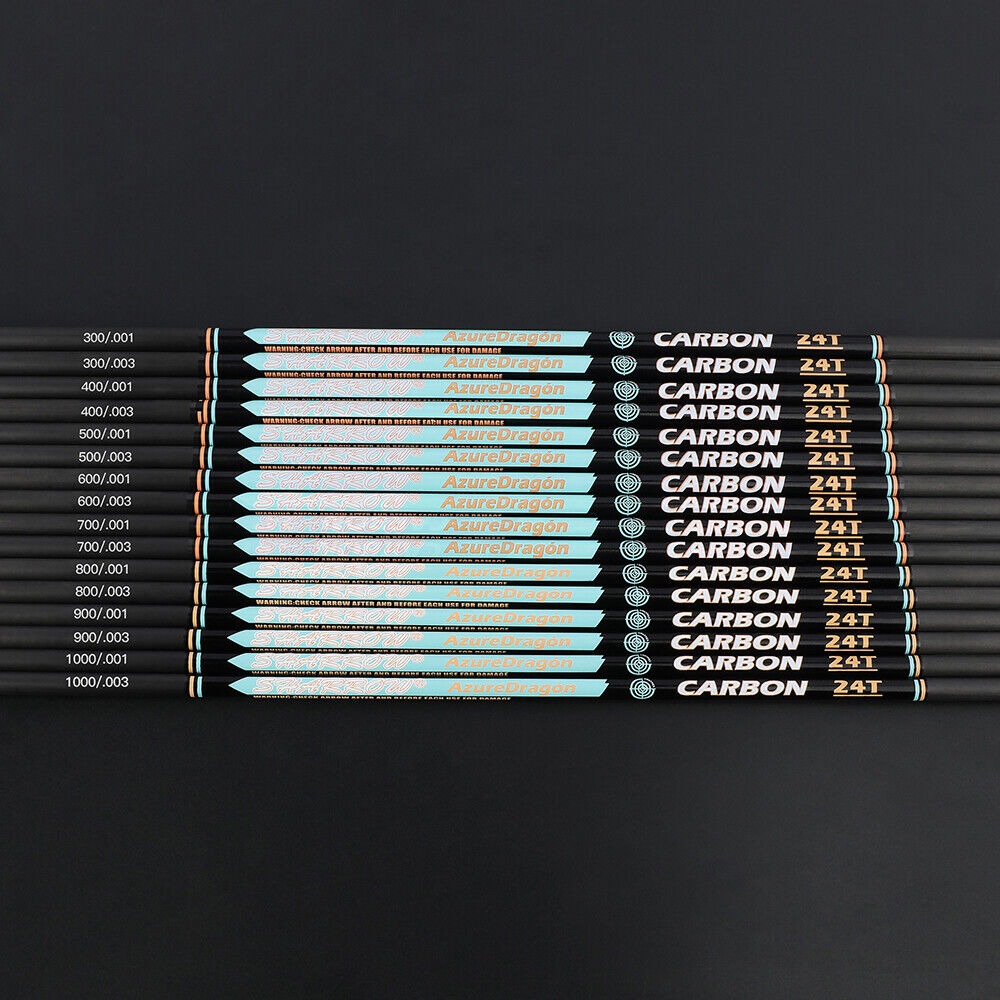 24T Archery Pure Carbon Arrow Shafts ID4.2mm +/-.001" +/-.003"