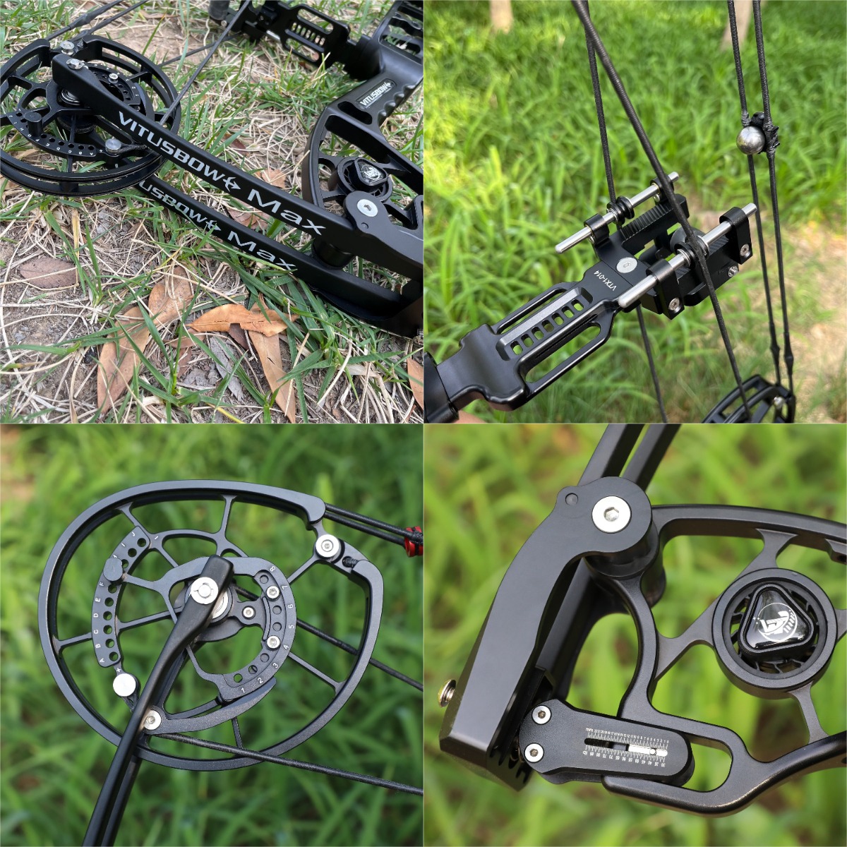 VITUS Dual Compound Bow Shoots Arrows/Steel Balls 340FPS 30-80lbs