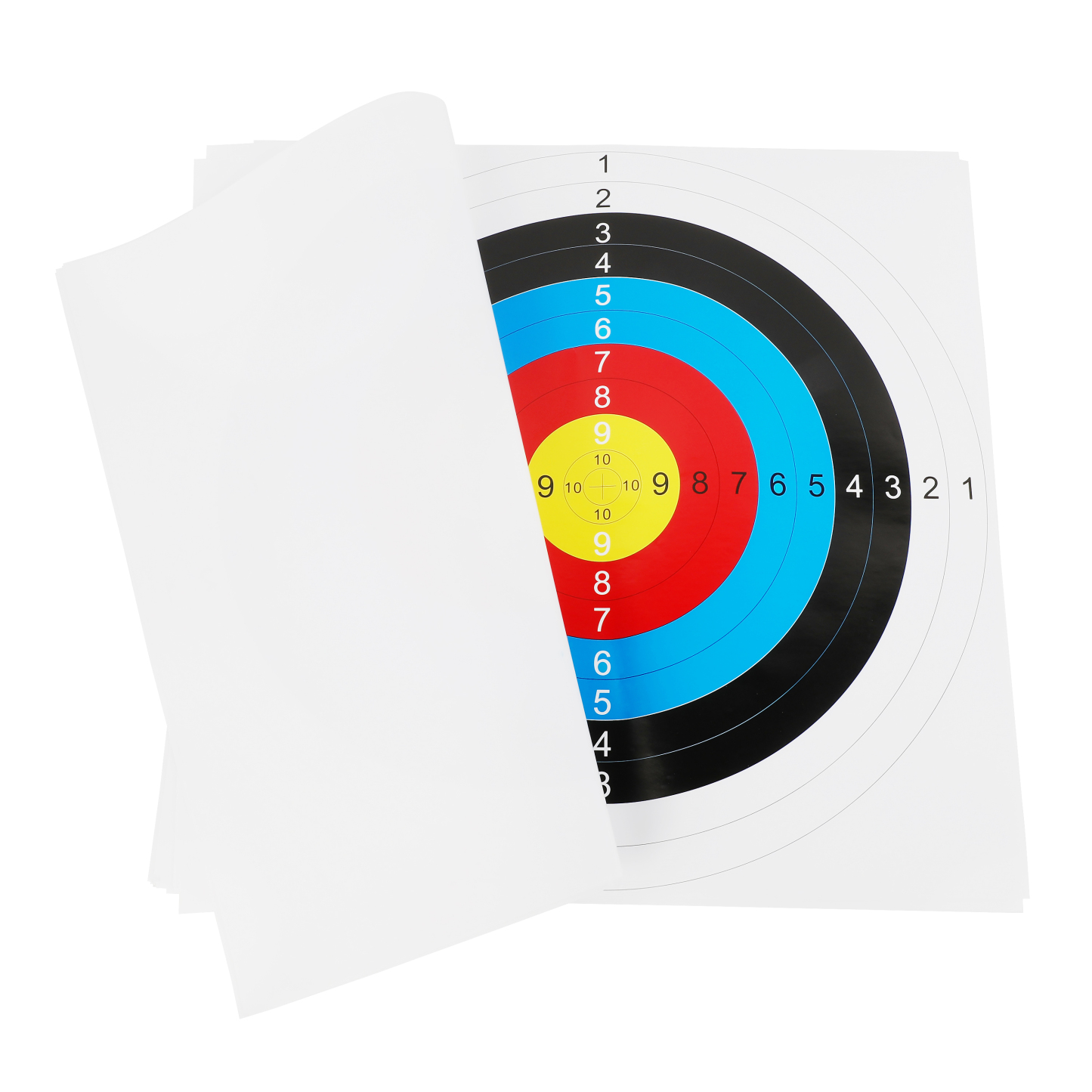 Paper Target Faces 17" 40cm 10 Rings Archery Target Practice