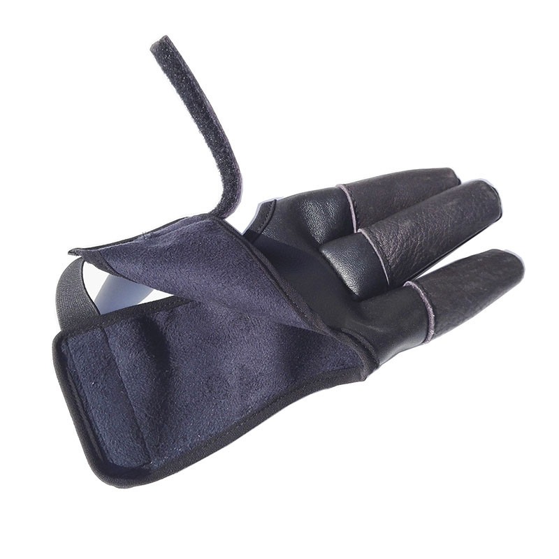 Premium Archery 3-Finger Glove  Cow Leather Adjustable LH RH