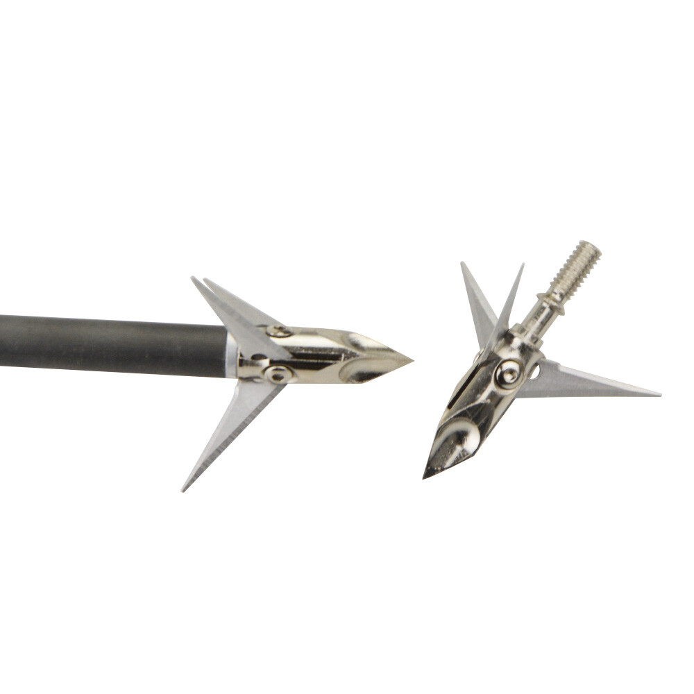 100 Grain 3-Blade Broadheads Archery Hunting Arrowheads