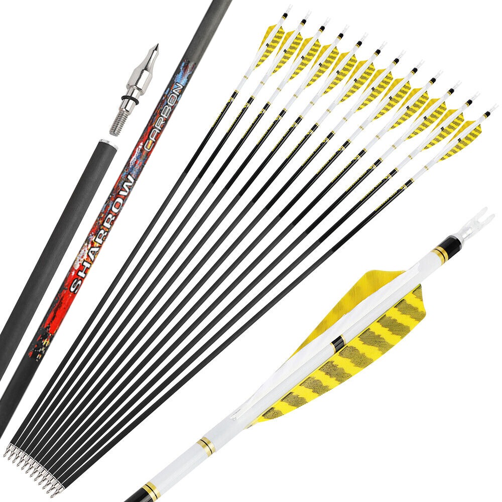 31'' Hunting Arrow Pure Carbon 4'' Turkey Feather SP250-600