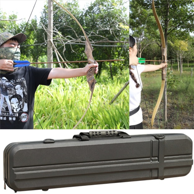 Black Hunter 60" Hunting Takedown Recurve Bow Set 20-60lbs LH RH