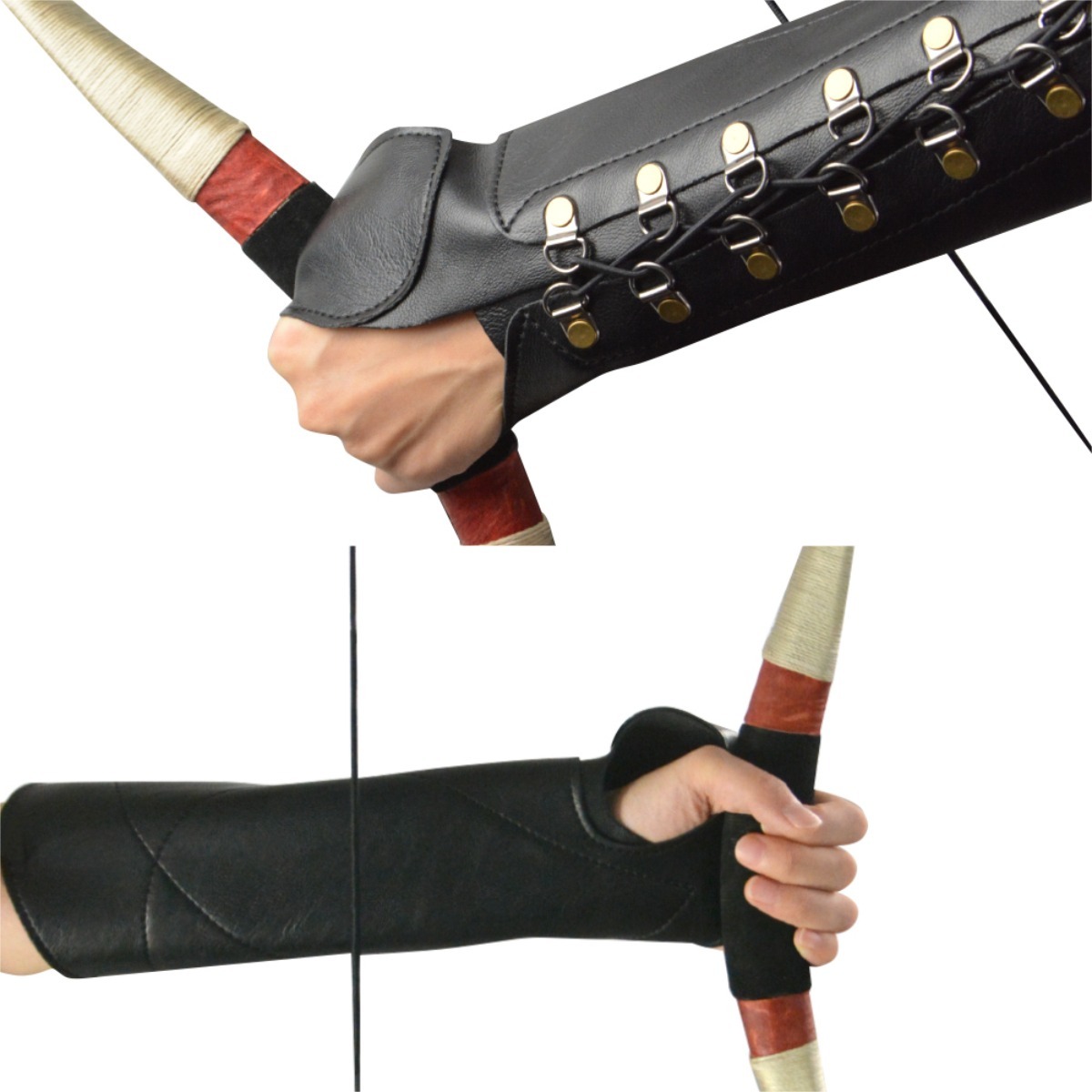 Lightweight microfiber PU arm protector for archery