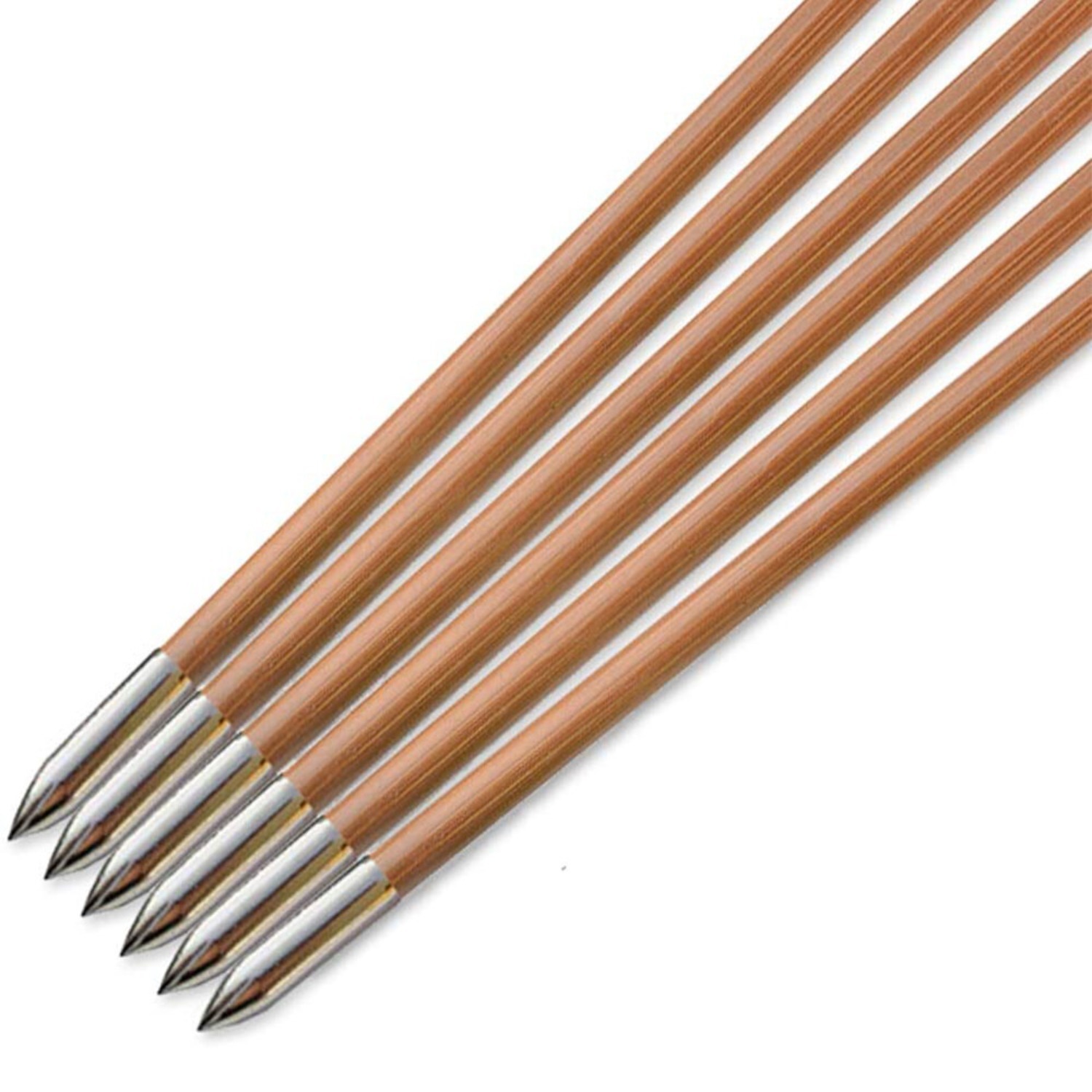 Traditional Archery Bamboo Arrows with Field Points 5" Turkey Feather