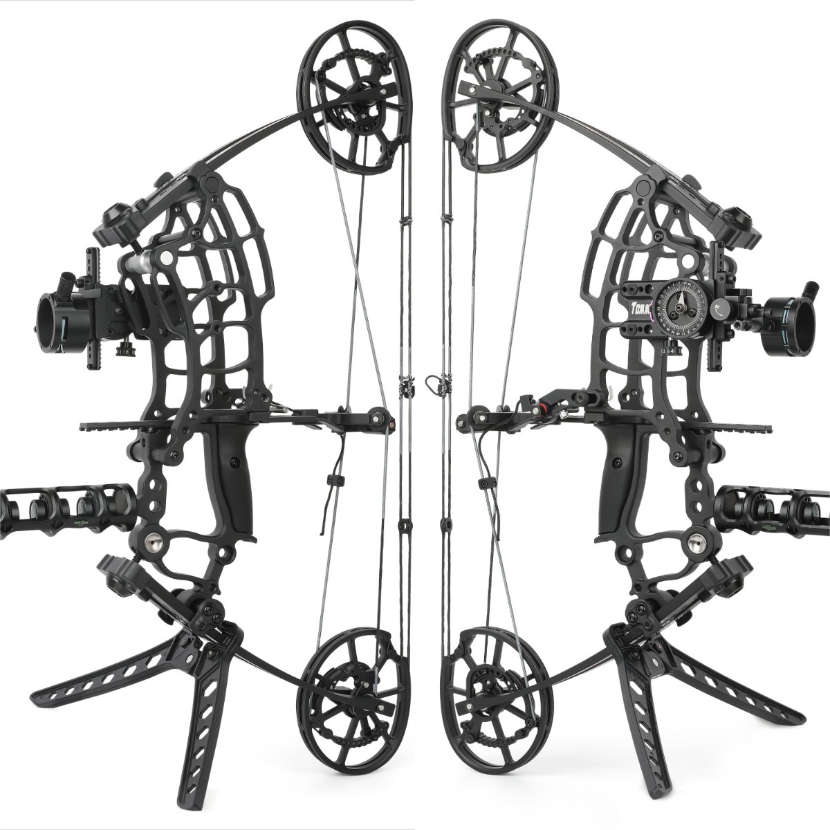 Junxing M109ka Dual-Use Compound Bow 27'' Hunting Steel Ball Arrows