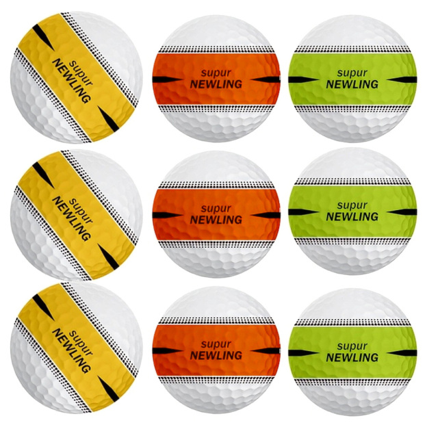 Rubber Golf Ball Practice Training Driving Range Indoor Outdoor 6pcs