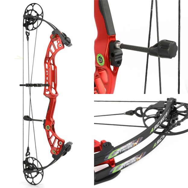 Compound Hunting Bow CNC 40-75 lbs IBO 350FPS RH