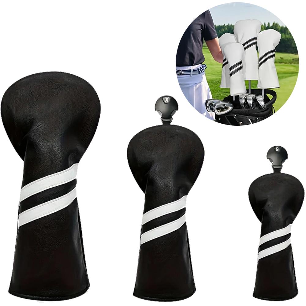 Golf Club Headcover PU Protector Gear Prevent Friction Outdoor Golf 