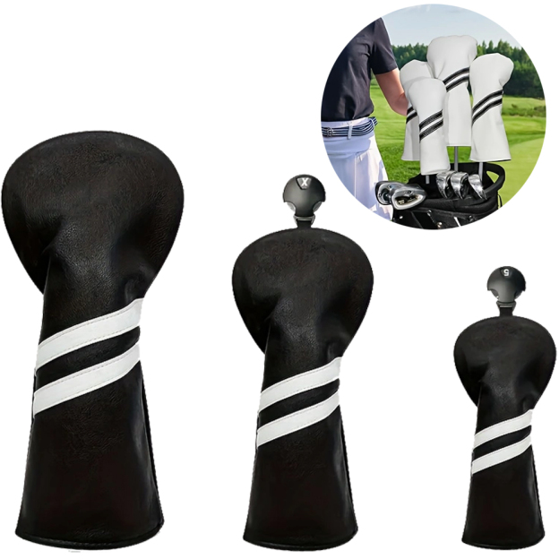Golf Club Headcover PU Protector Gear Prevent Friction Outdoor Golf 