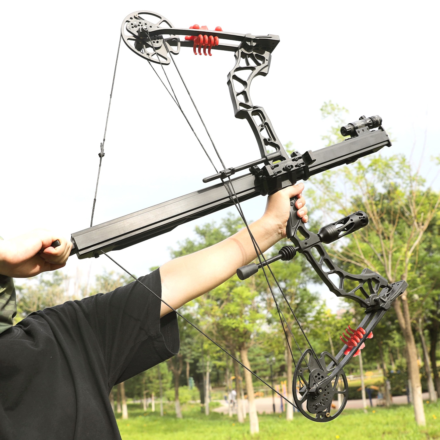 Archery Rapid Launcher Compound Bow 6-Arrow Continuous Shooting