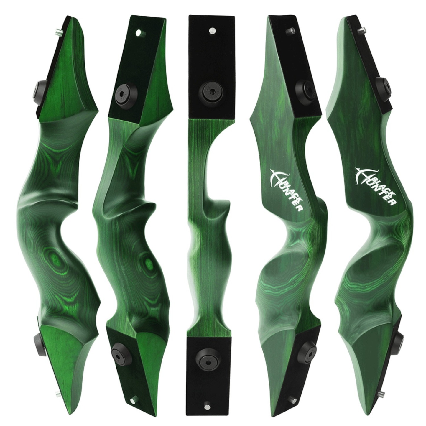 Black Hunter Takedown Recurve Bow Hunting Set 60" LH RH