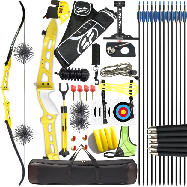 Junxing F158 Target Recurve Bow Set 68" 18-40lbs Adult Beginners