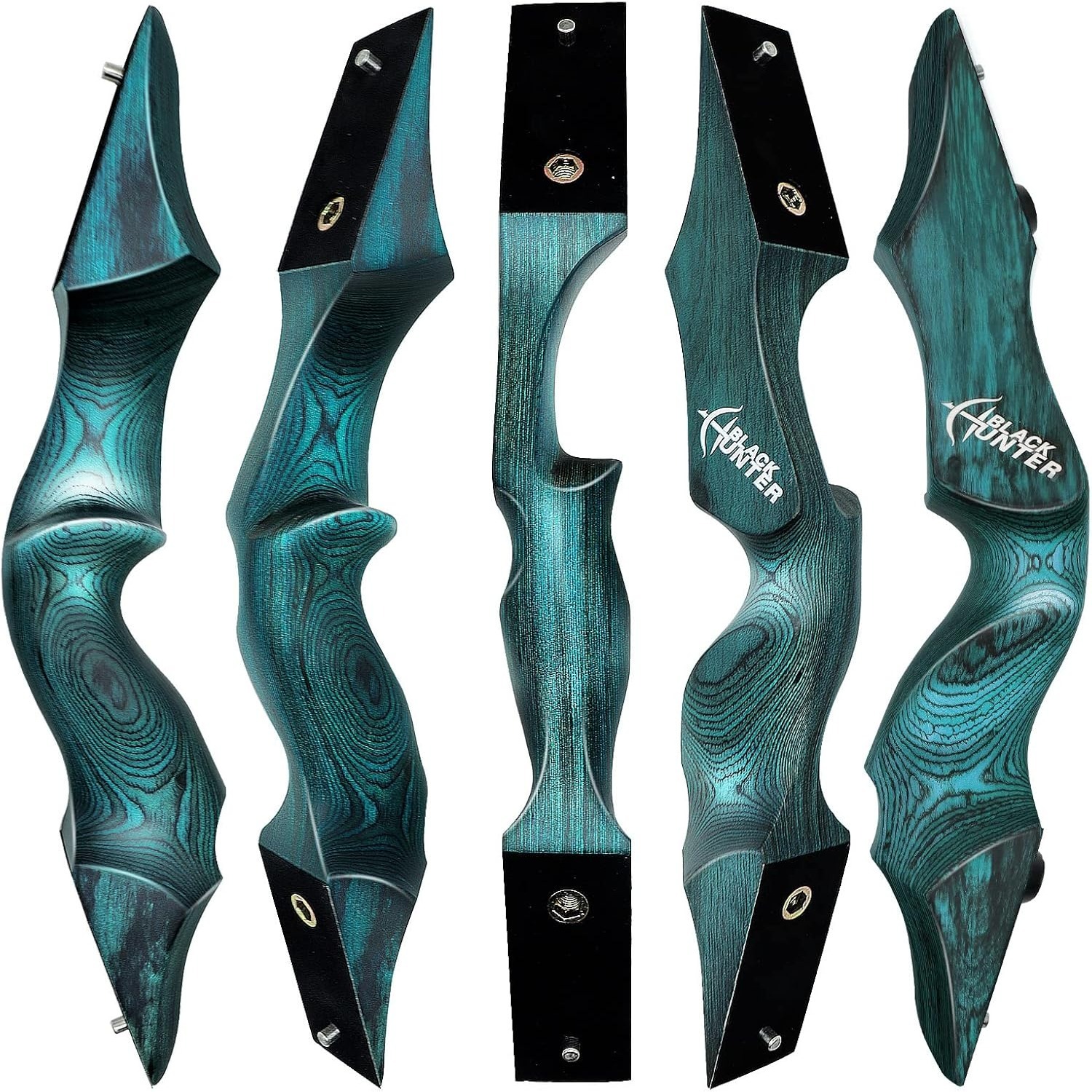 BLACK HUNTER Takedown Recurve Bow Hunting Adults Archery Set 60"