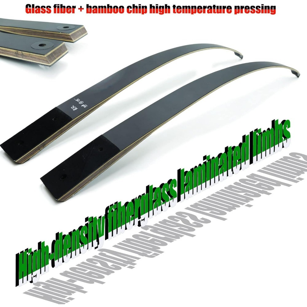 BLACK HUNTER Recurve Bow 60" 20-55 lbs for Hunting Target Practice