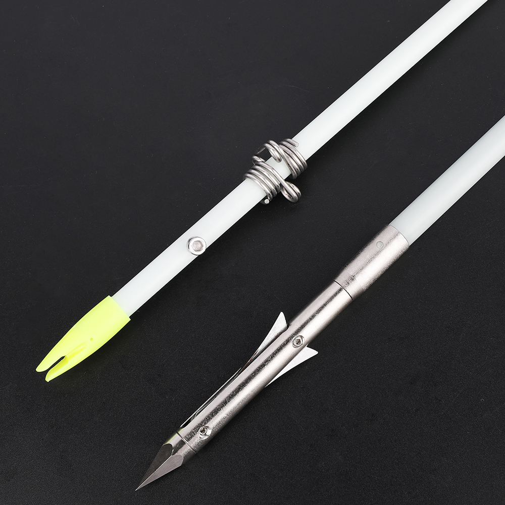 Night Bowfishing Arrows Glow-in-Dark Fiberglass with Magnetic Barb