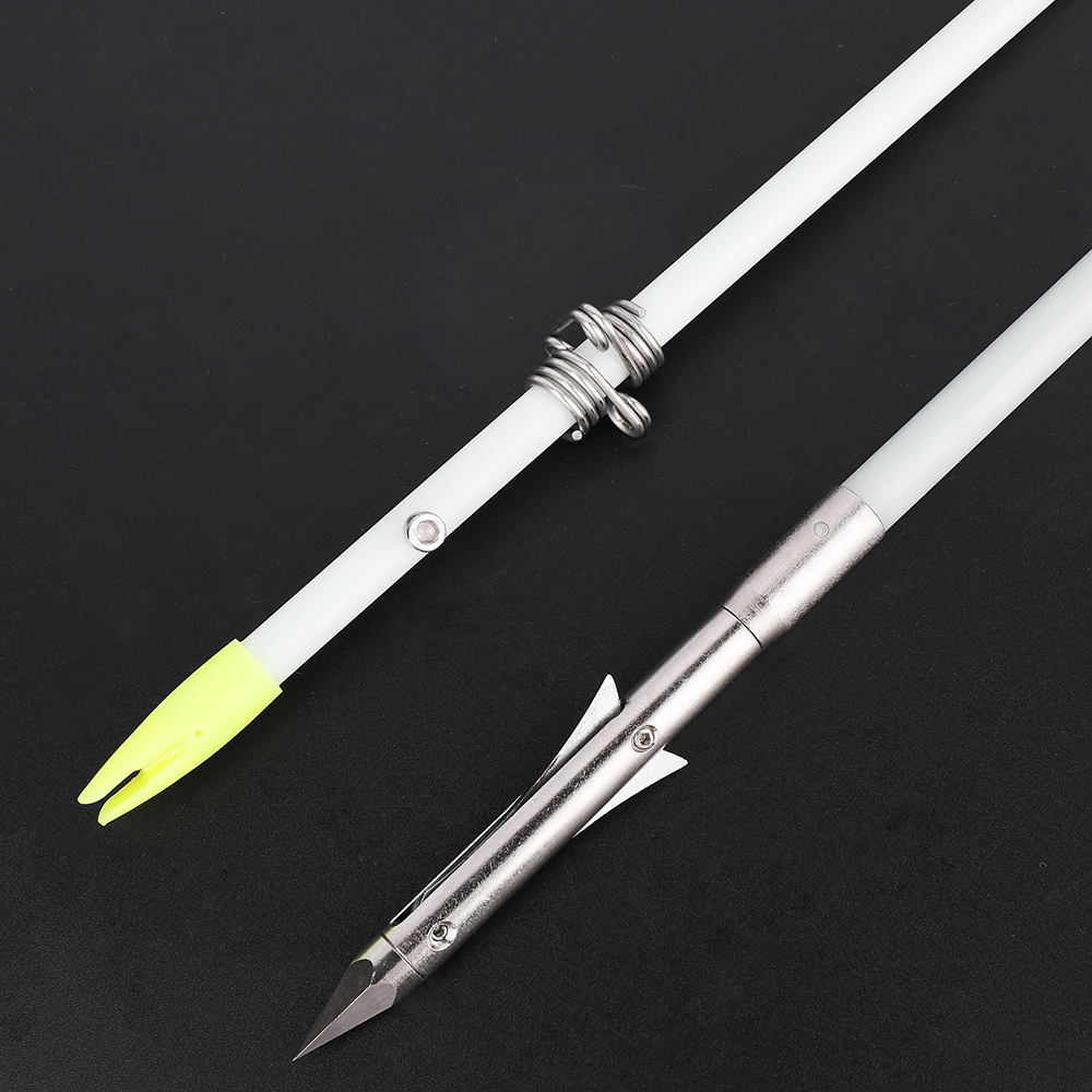 Night Bowfishing Arrows Glow-in-Dark Fiberglass with Magnetic Barb