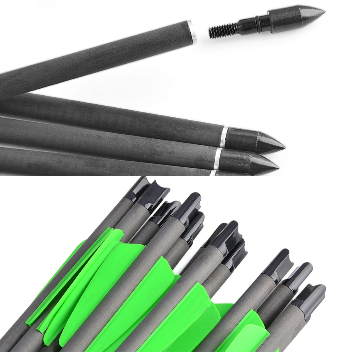 Carbon Arrows Bolt 7.5" 15" Broadhead Field Archery Mini Bow Hunting