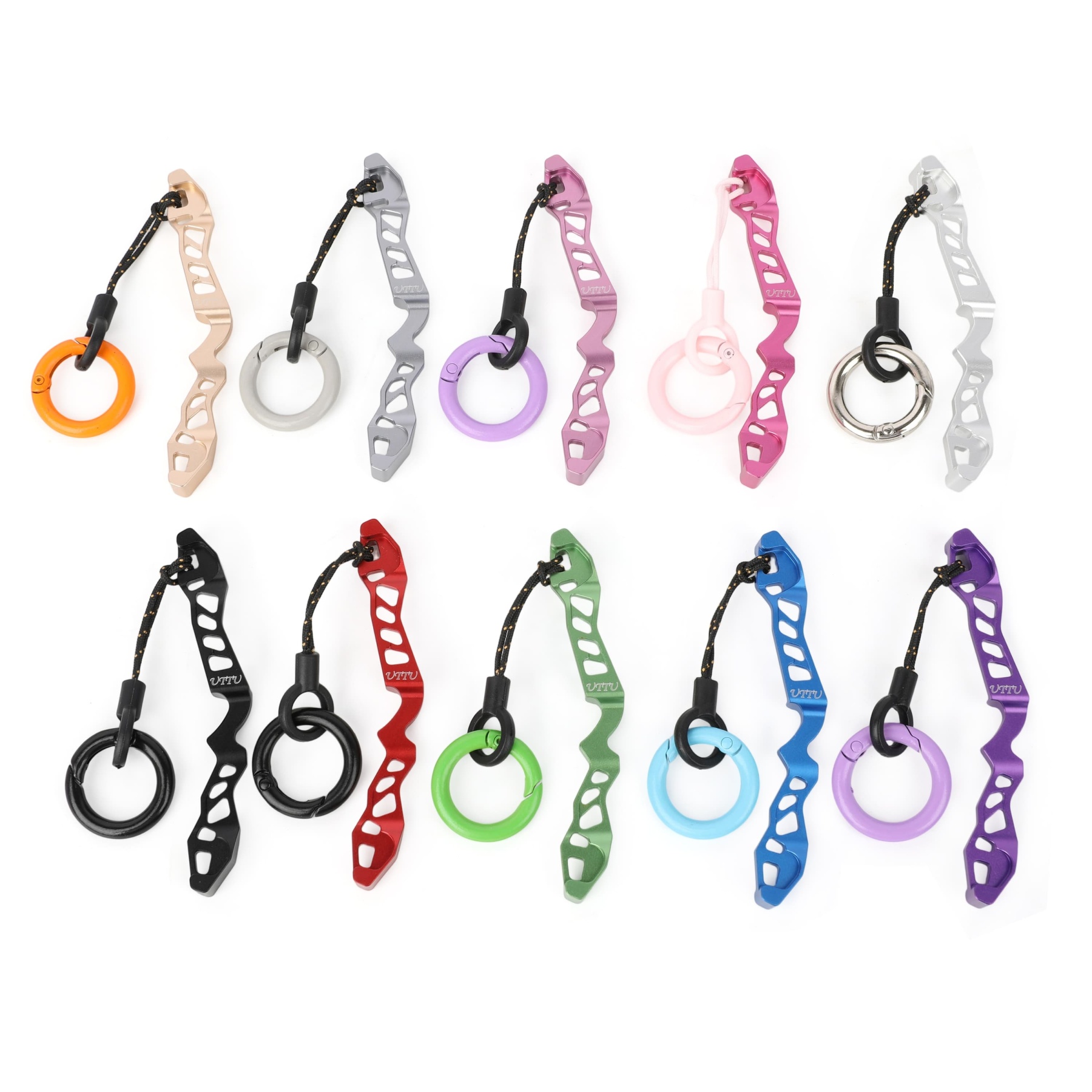 CNC Archery Keychain Miniature Recurve Bow Riser Design