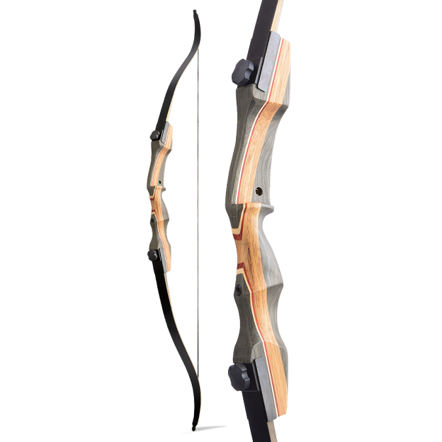 62 Inch Recurve Bow and Arrows 30-50 lbs American Hunting Bow RH