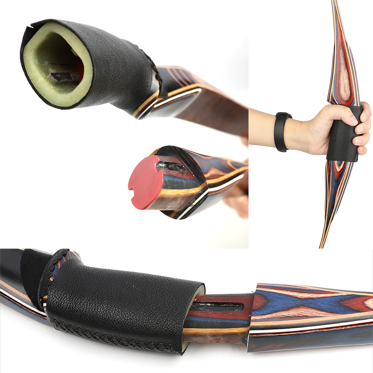 Traditional Takedown Triangle Bow LH RH 60" 20-55 lbs