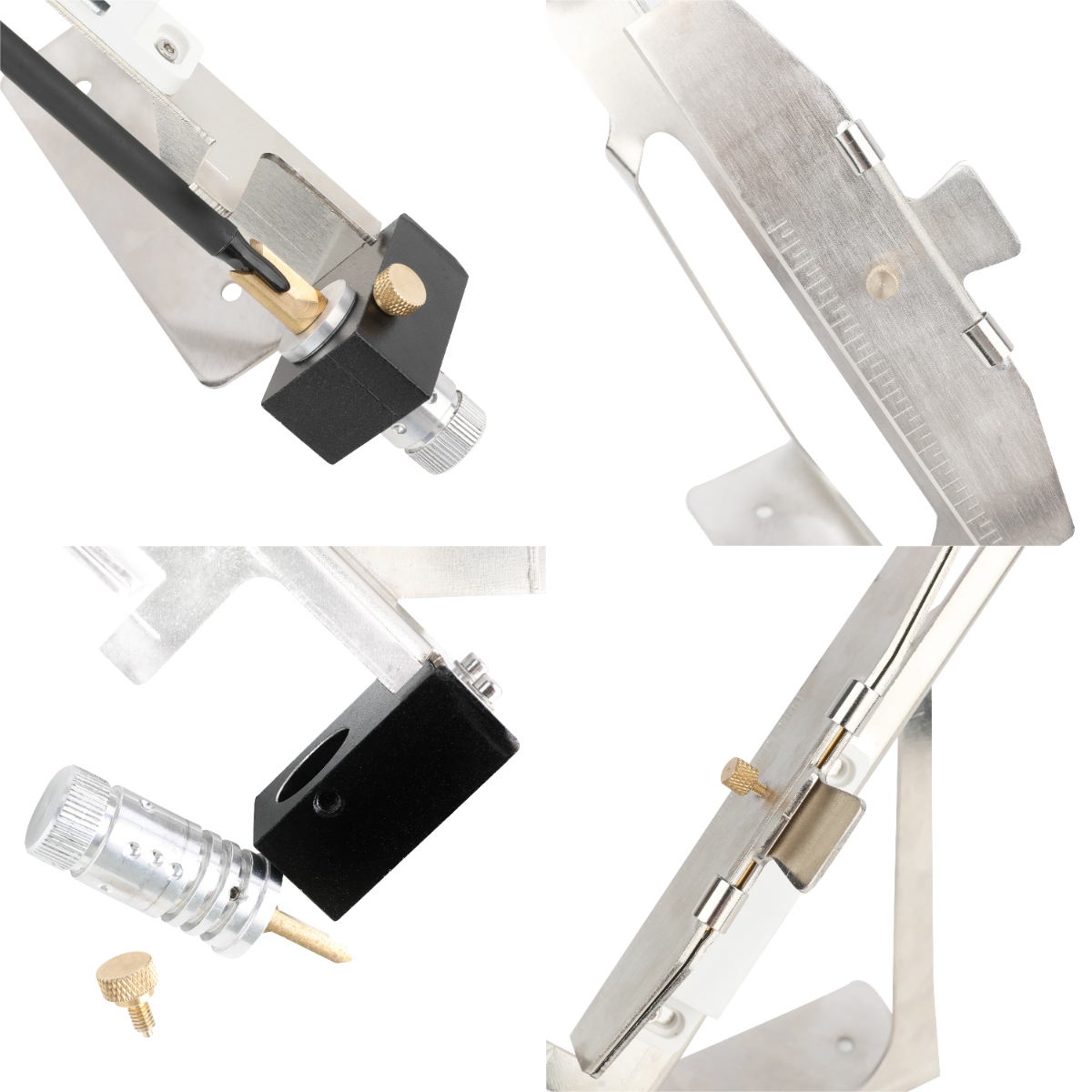 Alloy Fletching Jig Magnetic Clamp for 3/4/6 Feathers 2-5"