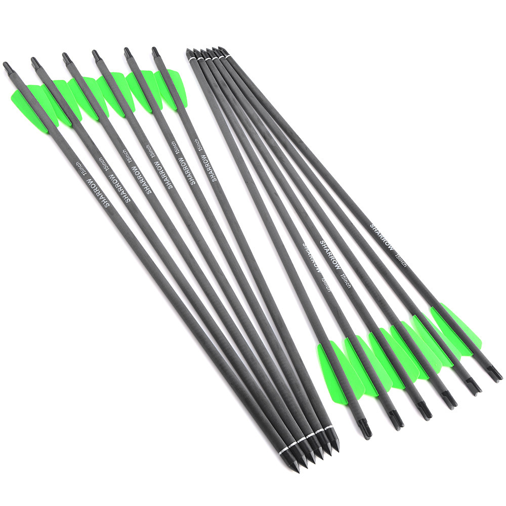 Carbon Arrows Bolt 7.5" 15" Broadhead Field Archery Mini Bow Hunting