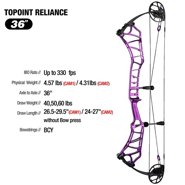 TOPOINT Reliance Target Compound Bow 36'' 30-40/40-50/50-60lbs RH/LH