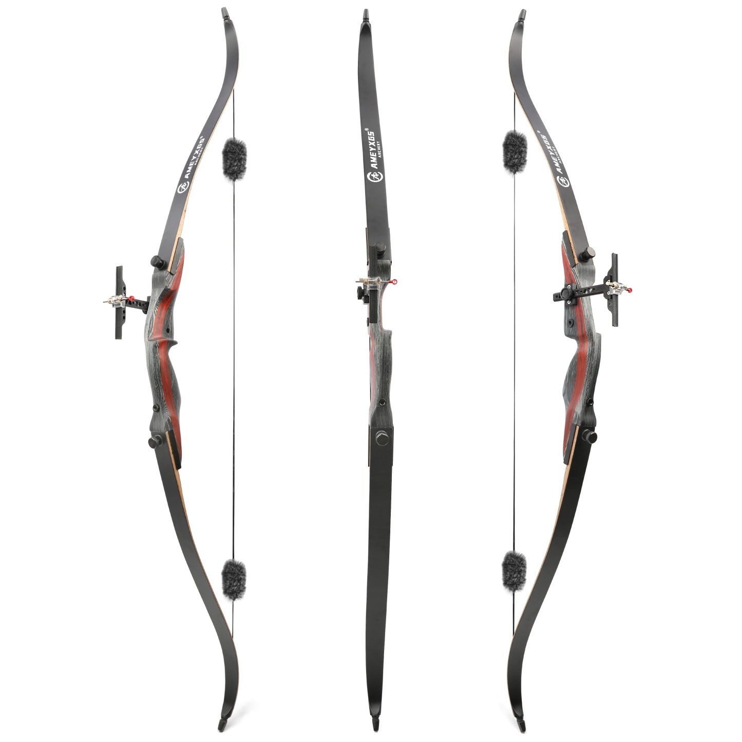 62" Takedown Recurve Bow and Arrows Hunting Set 20-50lbs