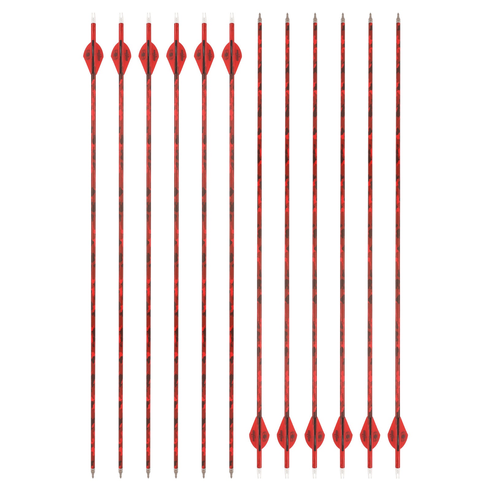 Carbon Arrow 30" Spine 500 Screw Tips Compound Recurve Bow Hunting