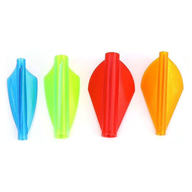 Archery Arrow Vanes One-Piece Fletches Conjoined 1.75"
