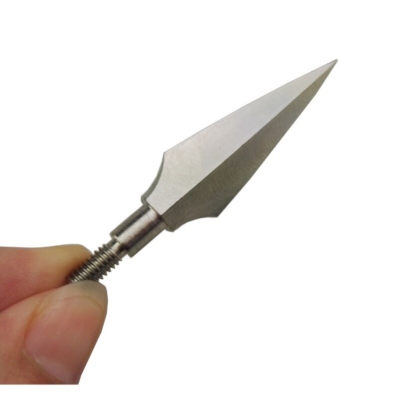 150-Grain Steel Hunting Arrowheads Screw-In Point