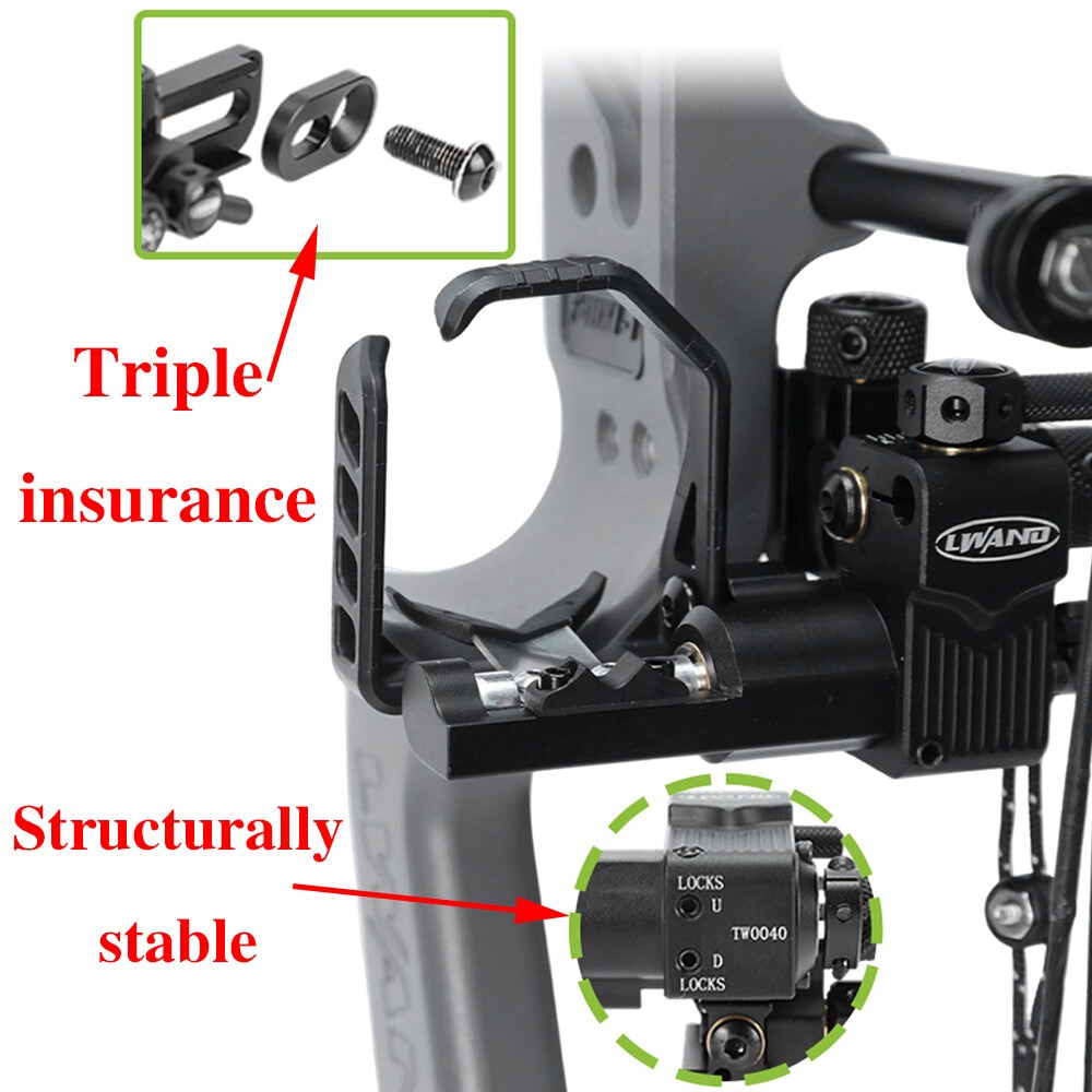 LWANO Compound Bow Arrow Rest Drop Away 4-Way Adjustable