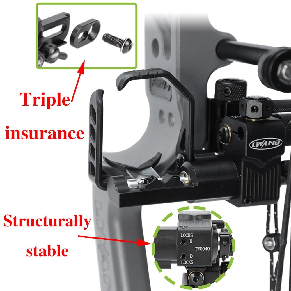 LWANO Compound Bow Arrow Rest Drop Away 4-Way Adjustable