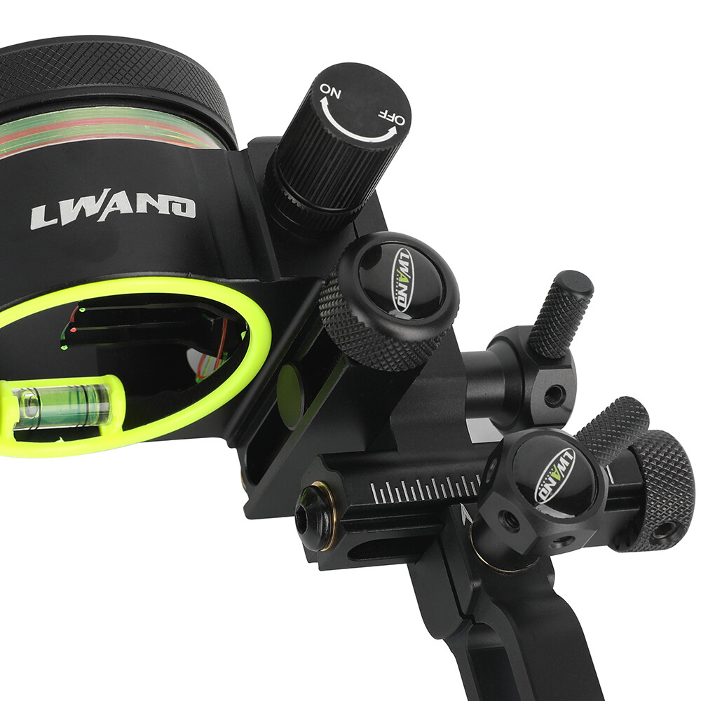 5-Pin Hunting Compound Bow Sight Micro-Adjustable