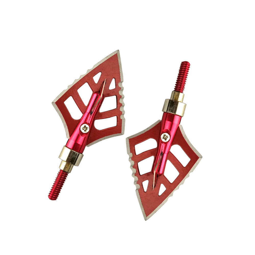 Stainless Steel Broadheads 3-Blade Hunting Arrowheads ID 6.2mm
