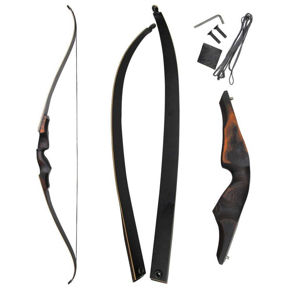 60" Takedown Recurve Bow Hunting Set Traditional Archery