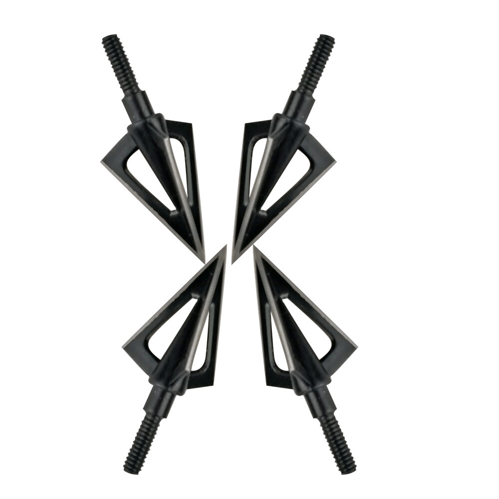 3-Blade Hunting Broadheads 100 Grain Arrow Tips Triple-Blade