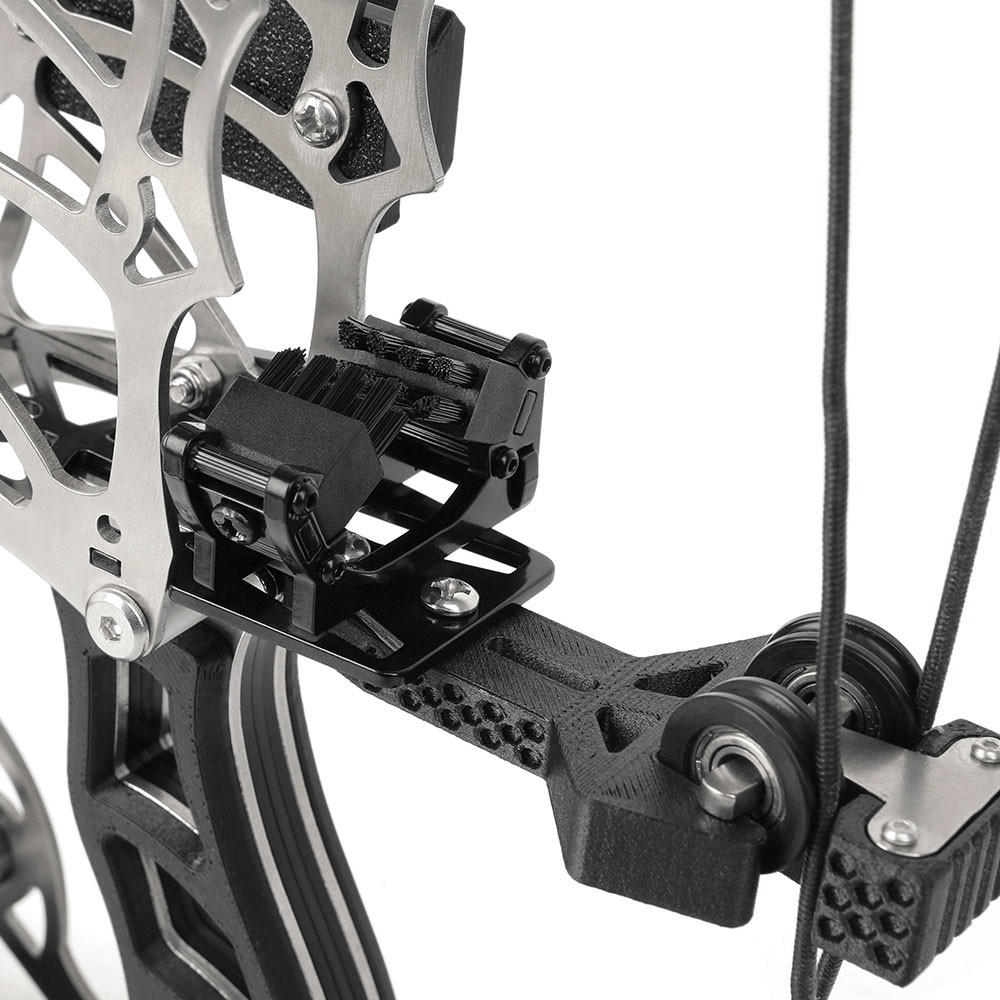 13" Mini Compound Bow Dual-use Steel Ball Hunting Fishing 15-32 lbs