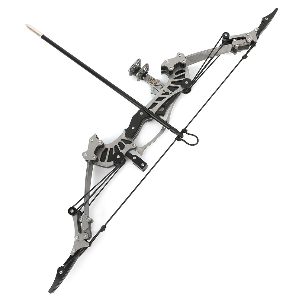 16" Mini Compound Bow Arrow Set Desktop Archery 16lb Power