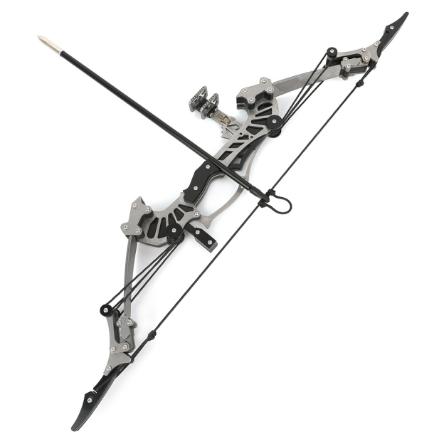16" Mini Compound Bow Arrow Set Desktop Archery 16lb Power