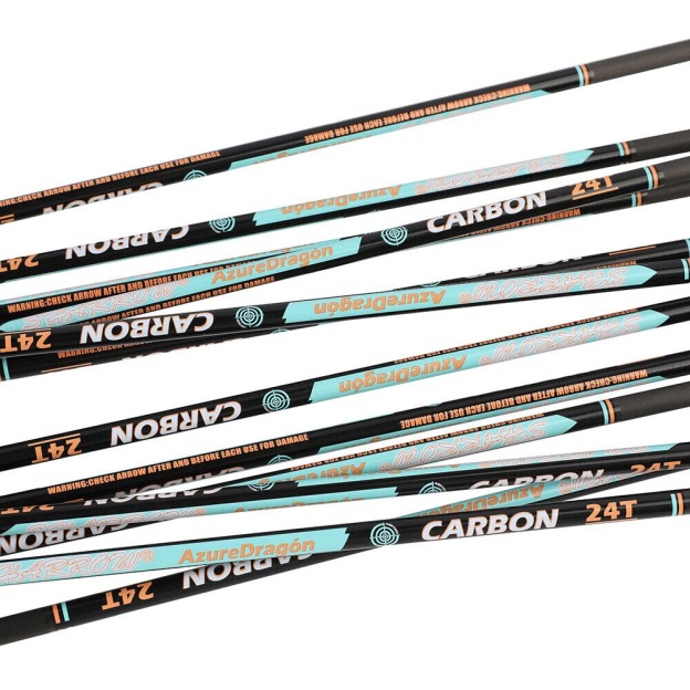 Pure Carbon Arrows 32 inch SP300-1000 Vanes .003" Recurve Compound Bow