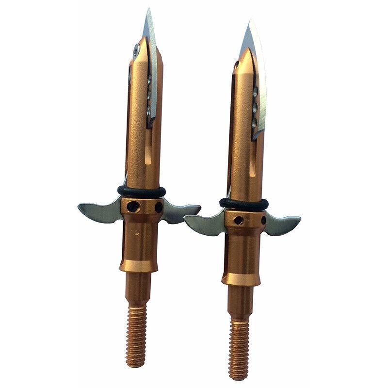 Archery Blade Arrowheads Broadheads 100gr Bow Fishing Hunting