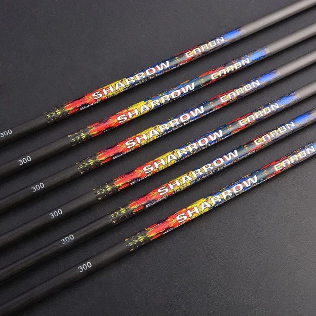 31 inch Pure Carbon Arrow SP250-600 Recurve Bow Compound Bow Hunting